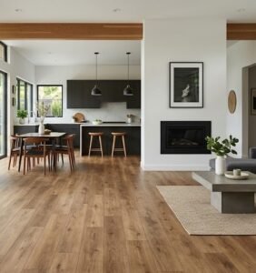 Ortiz Flooring hardwood floor installation in Fuquay-Varina NC home