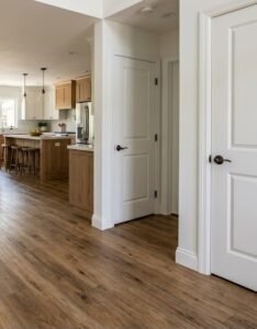 LVP flooring installation in hallway - choosing the right underlayment for luxury vinyl plank